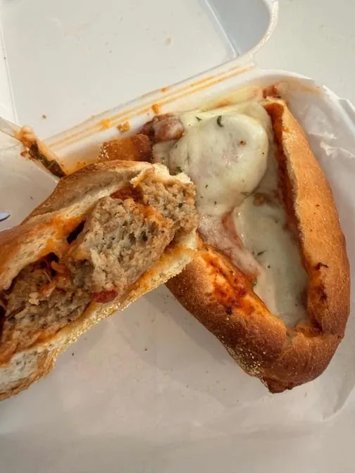 Meatball parm sub