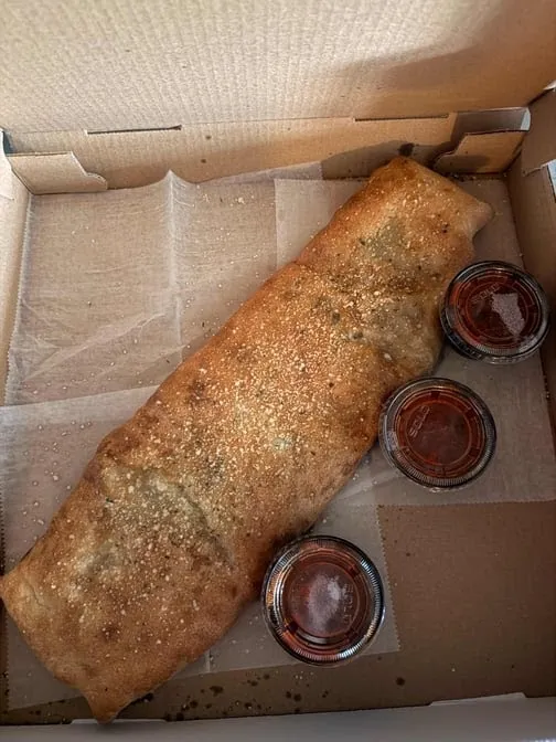 Stromboli with marinara